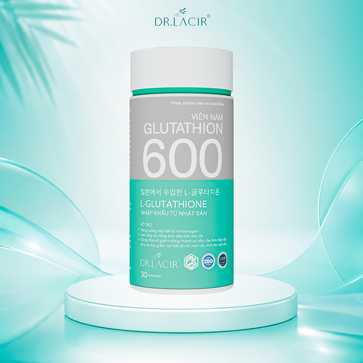 Glutathione 600 Dr Lacir Viên Uống Trắng Da 