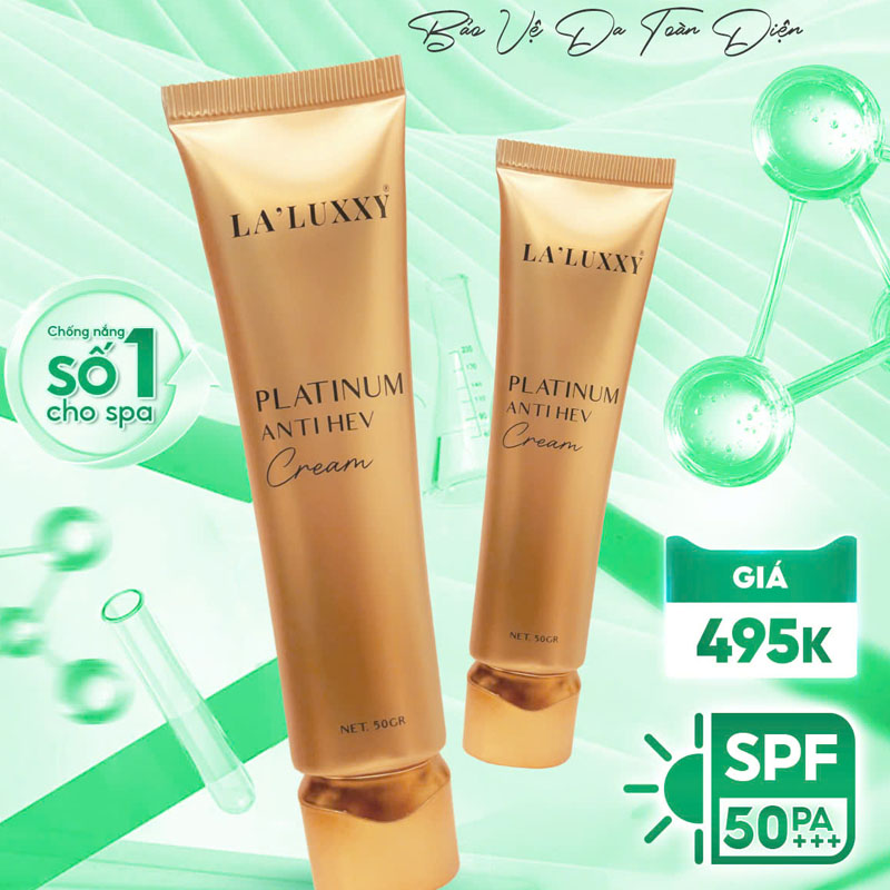 Kem Chống Nắng Platinum Anti HEV Cream Laluxxy