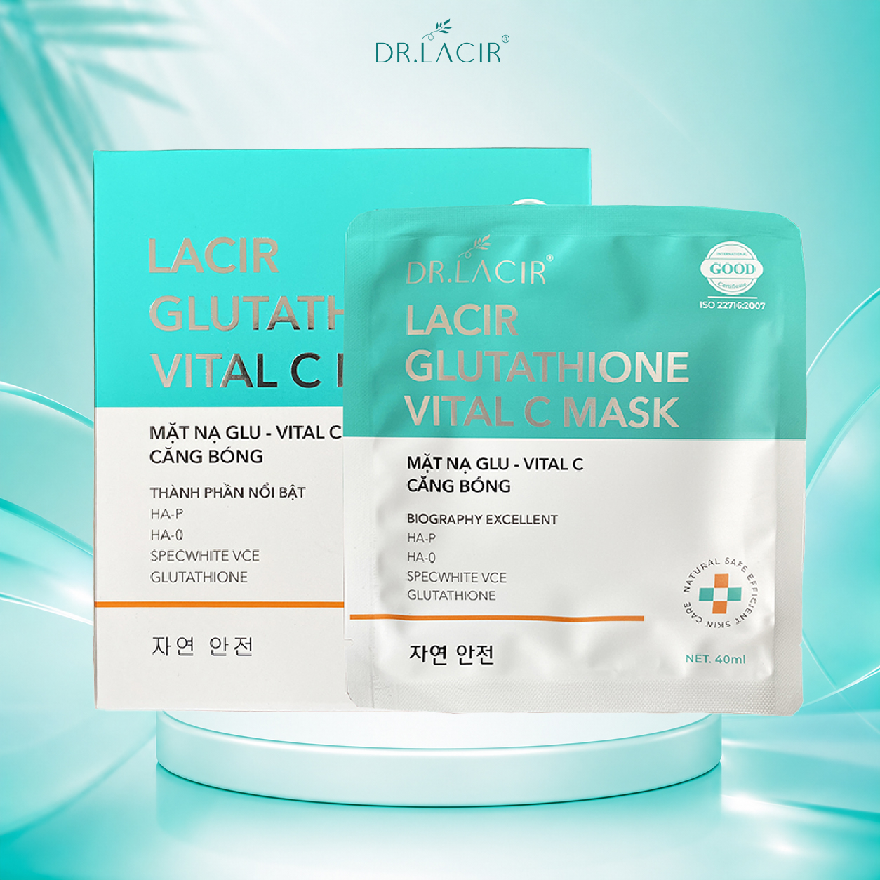 Mặt Nạ Thủy Tinh Lacir Glutathione Mask Vital C Dr Lacir